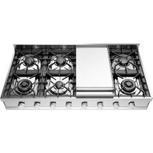 Ilve HCP120FD/SS kookplaat inbouw rvs - 120 cm. breed