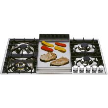 Ilve XLPT90FD/SS kookplaat inbouw rvs - 90 cm. breed
