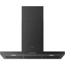 Inventum AKB9005ZWA zwarte wand afzuigkap - 90 cm. breed