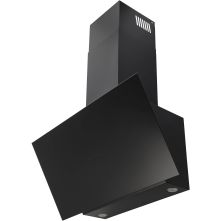 Inventum AKD8005ZWA anti-hoofdstoot wand afzuigkap - zwart - 80 cm