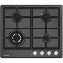 Inventum IKG6024WGZWA inbouw gaskookplaat - zwart