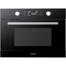 Inventum IMC6044GK inbouw combi-magnetron - zwart glas