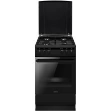 Inventum VFG5020GZWA gas fornuis - zwart - 50 cm breed