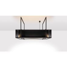 Novy 7540 - Phantom Frame 130 cm Zwart - eiland afzuigkap