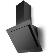 Novy 7853 wand afzuigkap schuin - Vision - zwart glas