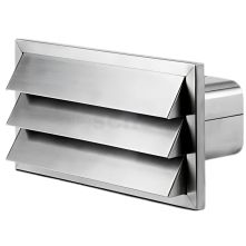 NOVY 906407 buitenmuurrooster rvs met terugslagklep