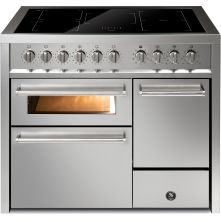 Steel EQ10FFF-5FI Enfasi inductie fornuis - rvs / antraciet