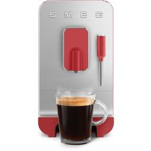 Smeg BCC02RDMEU volautomatische koffiemachine - mat rood - retro jaren 50