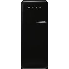 Smeg FAB28LBL6 retro jaren 50 koelkast - zwart - linksdraaiend