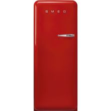 Smeg FAB28LRD6 retro jaren 50 koelkast - rood - linksdraaiend