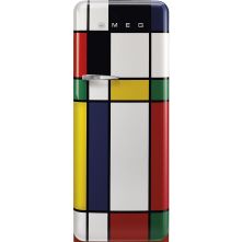 Smeg FAB28RDMC6 retro jaren 50 koelkast - multicolor - Rietveld - rechtsdraaiend