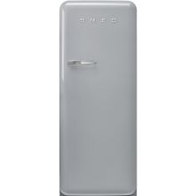 Smeg FAB28RSV6 retro jaren 50 koelkast - zilver - rechtsdraaiend