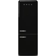 Smeg FAB38RBL6 retro jaren 50 koelkast - zwart - rechtsdraaiend