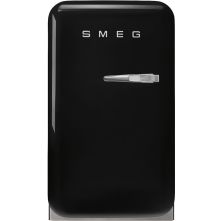 Smeg FAB5LBL6 retro jaren 50 koelkast - zwart - linksdraaiend