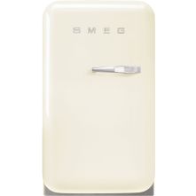 Smeg FAB5LCR6 retro jaren 50 koelkast - creme - linksdraaiend