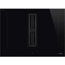 Smeg HOBD472D2 inbouw inductie kookplaat met afzuiging - 70 cm. breed