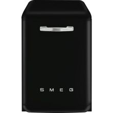 Smeg LVFABBL3 vrijstaande retro jaren 50 vaatwasser - zwart