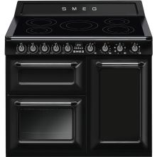 Smeg TR103IBL2 inductie fornuis - zwart - 100 cm - Victoria