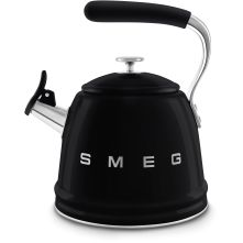 Smeg WKF01BL fluitketel - jaren 50 - zwart