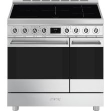 Smeg C92IPX2 inductie fornuis - roestvrijstaal - dubbele oven