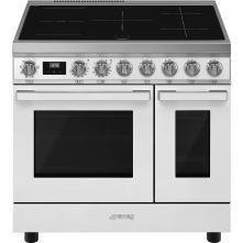 Smeg CPF92IMWH inductie fornuis - wit - dubbele oven - Portofino