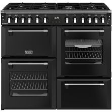 Stoves Richmond 100 DF gas fornuis - zwart - 100 cm. breed
