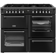 Stoves Richmond 110 DF DX gas fornuis - zwart - 110 cm. breed