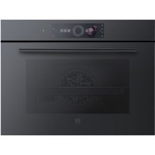 V-Zug Combair V6000 45P inbouw oven met pyrolyse - zwart spiegelglas