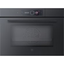 V-Zug CombiSteamer V6000 45M PowerSteam Autodoor combi-stoomoven - zwart spiegelglas 