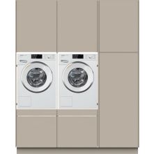 Wasmachinekast FLUSH wasmachine / droger kast - beige grijs