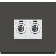 Wasmachinekast FULL HOUSE wasmachine / droger kast - metallic black