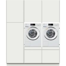 Wasmachinekast HIGH CARD wasmachine / droger kast - wit