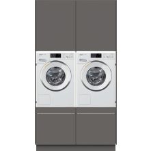 Wasmachinekast STRAIGHT wasmachine / droger kast - metallic black