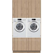 Wasmachinekast STRAIGHT wasmachine / droger kast - Natural Ash