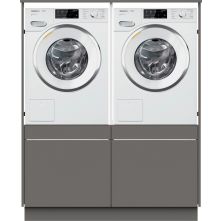 Wasmachinekast TWO PAIR wasmachine / droger kast - metallic black