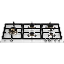 Bertazzoni P905LPROX inbouw gas kookplaat - 90 cm. breed