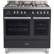 Boretti MFBG902AN fornuis met dubbele oven - Milano