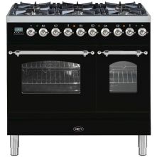 Boretti VPNR946ZWDF zwart fornuis
