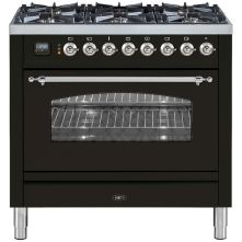 Boretti VPNR96AN DF antraciet fornuis met Dual Fuel