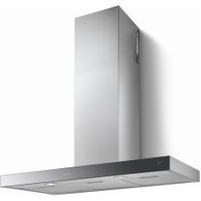 Boretti BCHSB120IX rvs met zwart glazen front afzuigkap