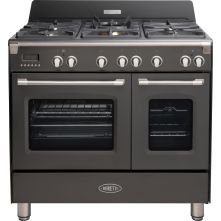 Boretti CFBG902AN antraciet gas fornuis - 90 cm. breed