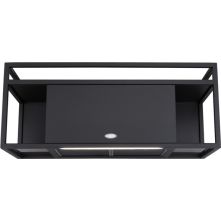 Boretti CUBO90 design afzuigkap - zwart rek - wand