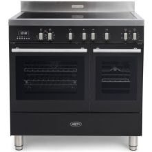 Boretti MFBI902AN inductie fornuis met dubbele oven  - antraciet - Milano
