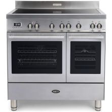 Boretti MFBI902IX inductie fornuis met dubbele oven - rvs - Milano