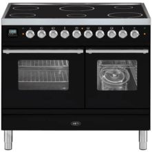 Boretti VPI104MZW fornuis met magnetron inductie zwart - outlet