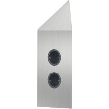 Caressi 2ST22P Rvs energiezuil - 2-voudig