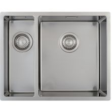 Caressi CA1534R10 anderhalf spoelbak - vlak inbouw / onderbouw