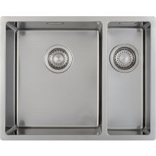 Caressi CA3415R10 anderhalf spoelbak - vlak inbouw / onderbouw