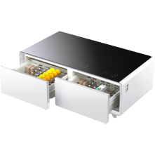 CASO Sound & Cool Wit salon tafel met koellades, speakers en draadloos opladen telefoon