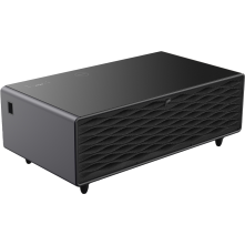 CASO Sound & Cool Zwart salon tafel met koellades, speakers en draadloos opladen telefoon
